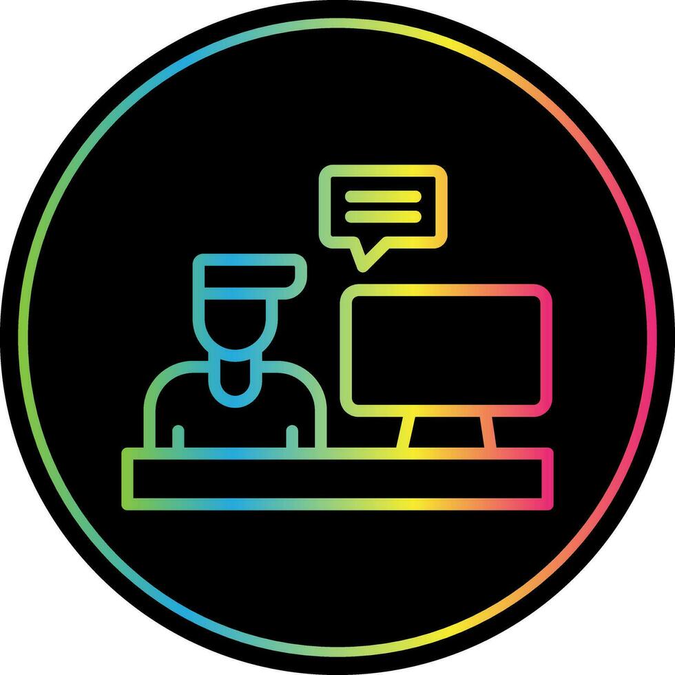 Blogger Vector Icon Design
