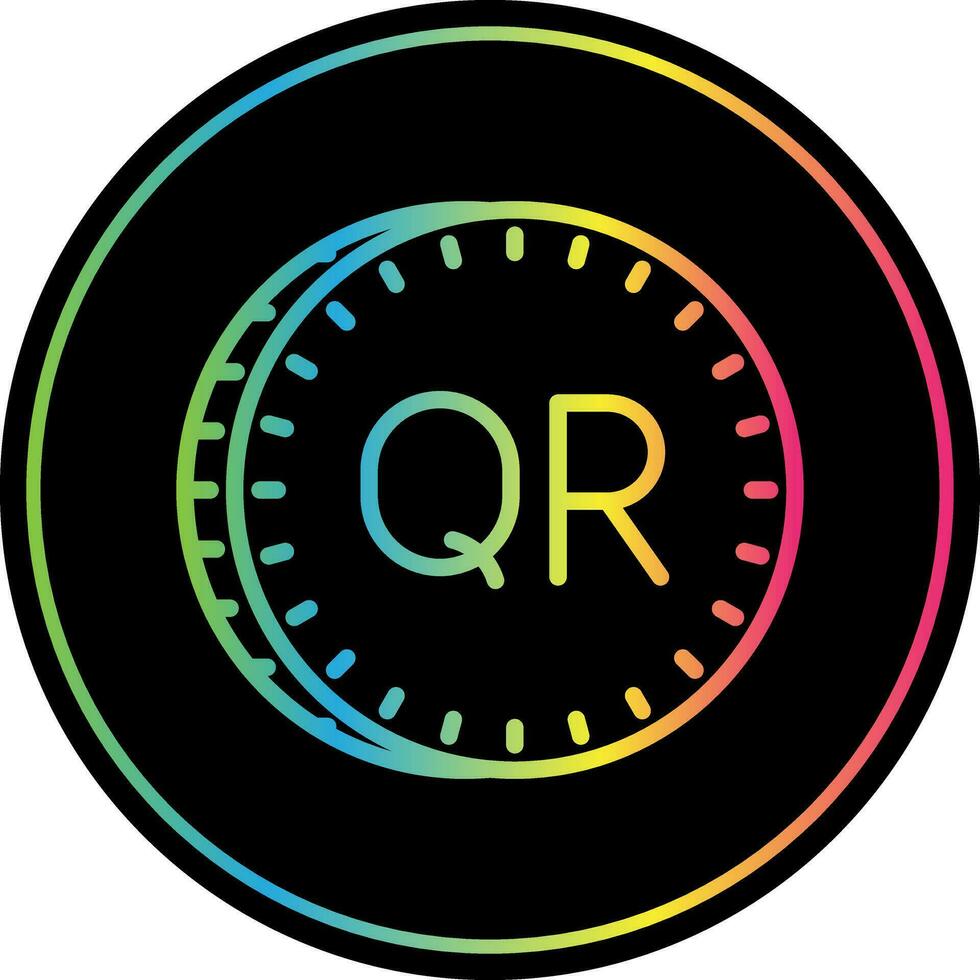 Qatari riyal Vector Icon Design
