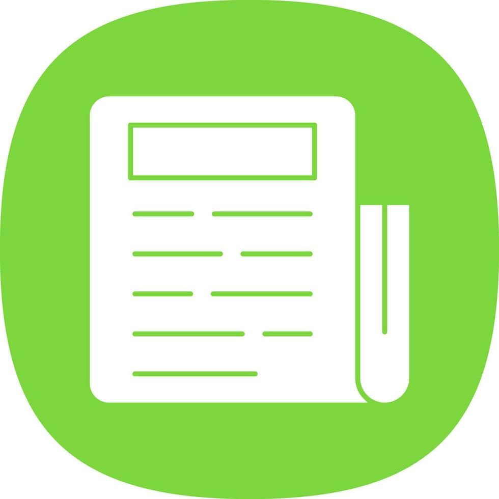 Newspaper Vector Icon Design