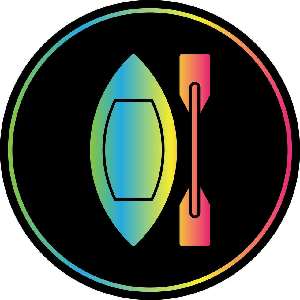 Canoe Vector Icon Design