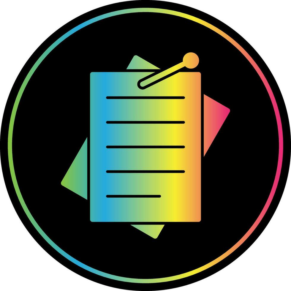 Sticky Notes Vector Icon Design