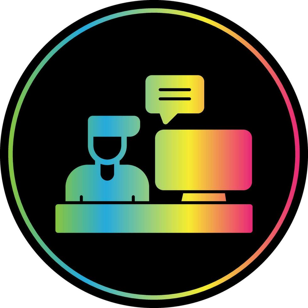 Blogger Vector Icon Design