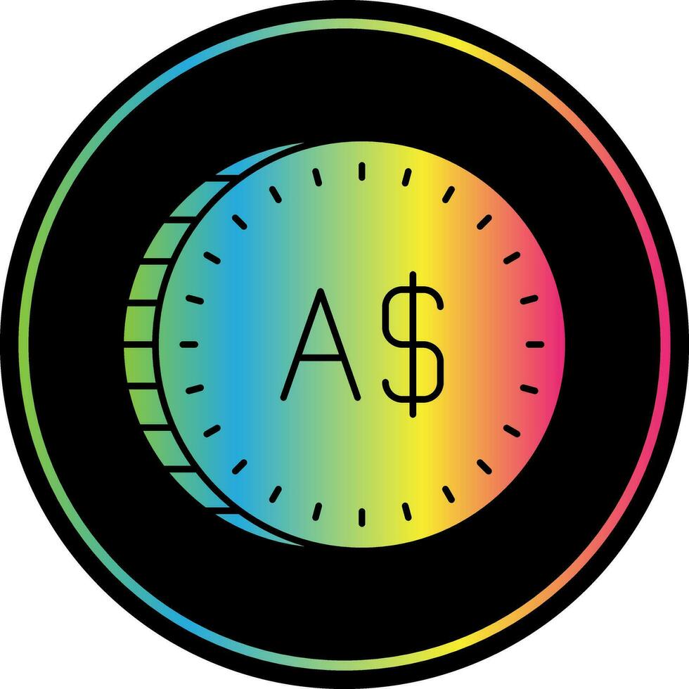 Australian Dollar Vector Icon Design