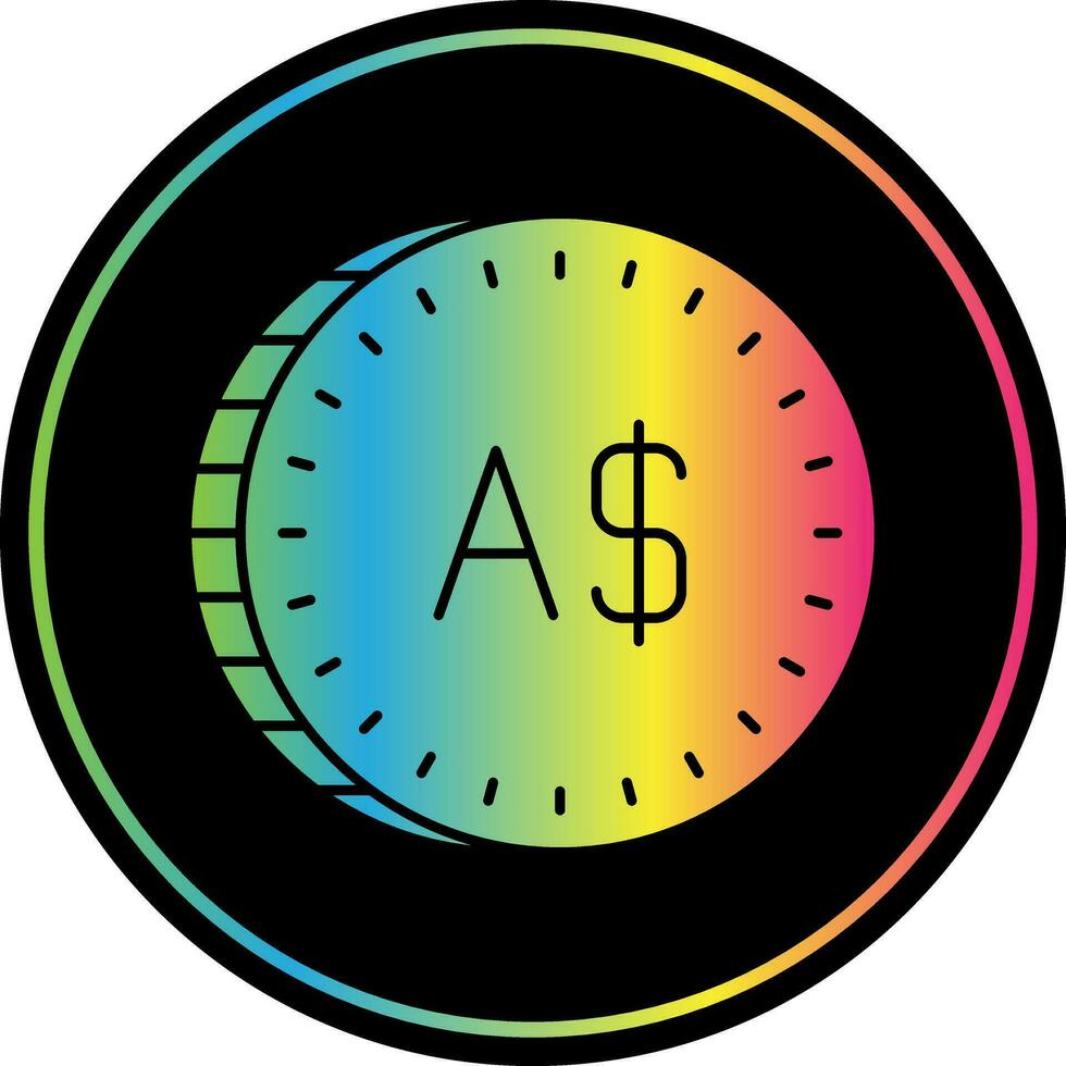 Australian Dollar Vector Icon Design