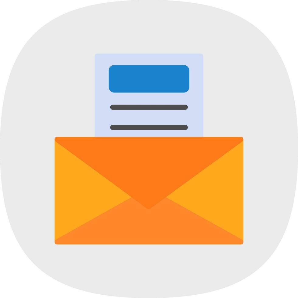 Newsletter Vector Icon Design