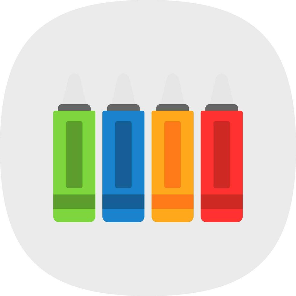 diseño de icono de vector de crayones