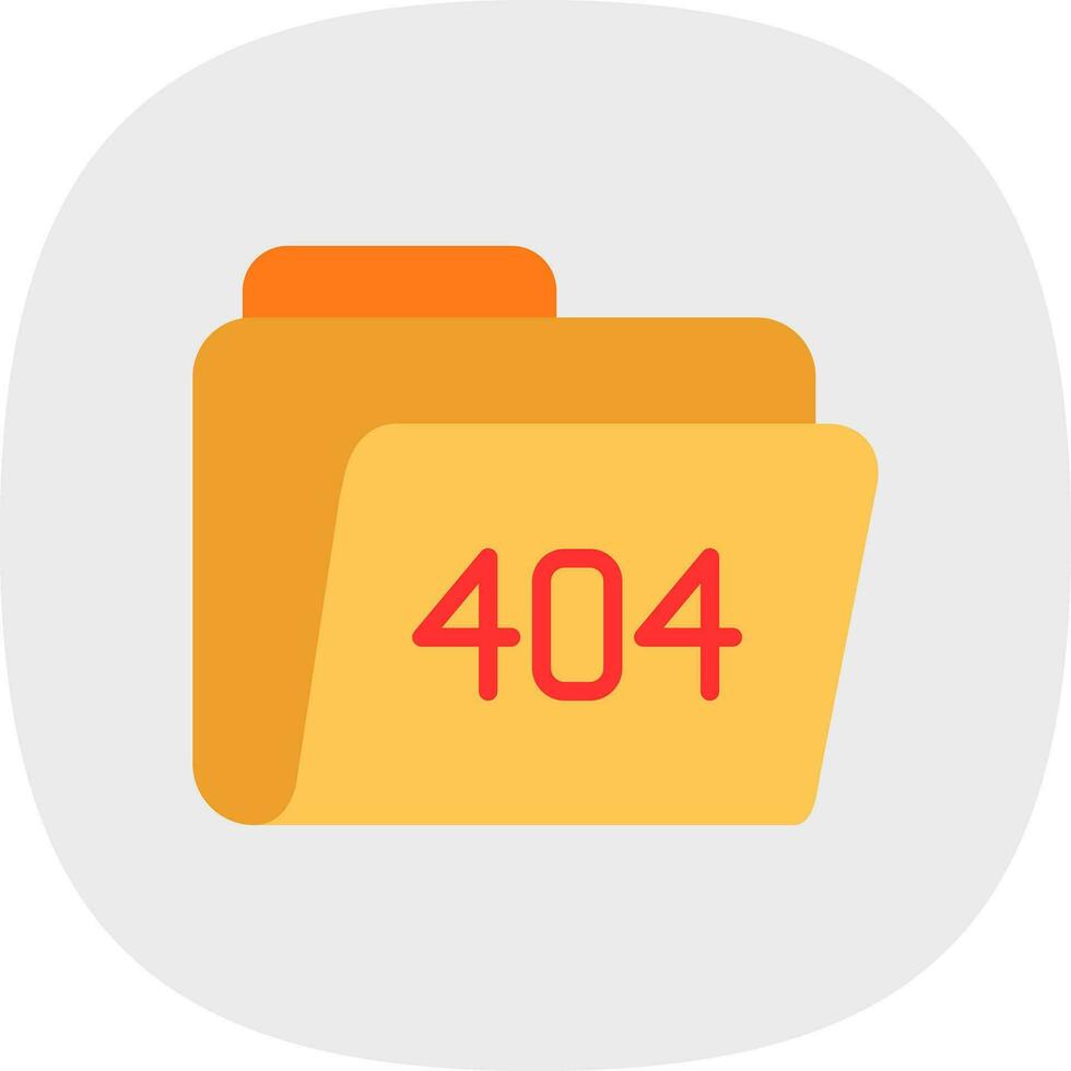 404 Error Vector Icon Design