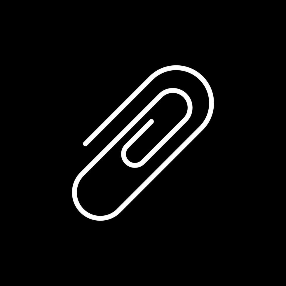 Paper Clip Vector Icon Design