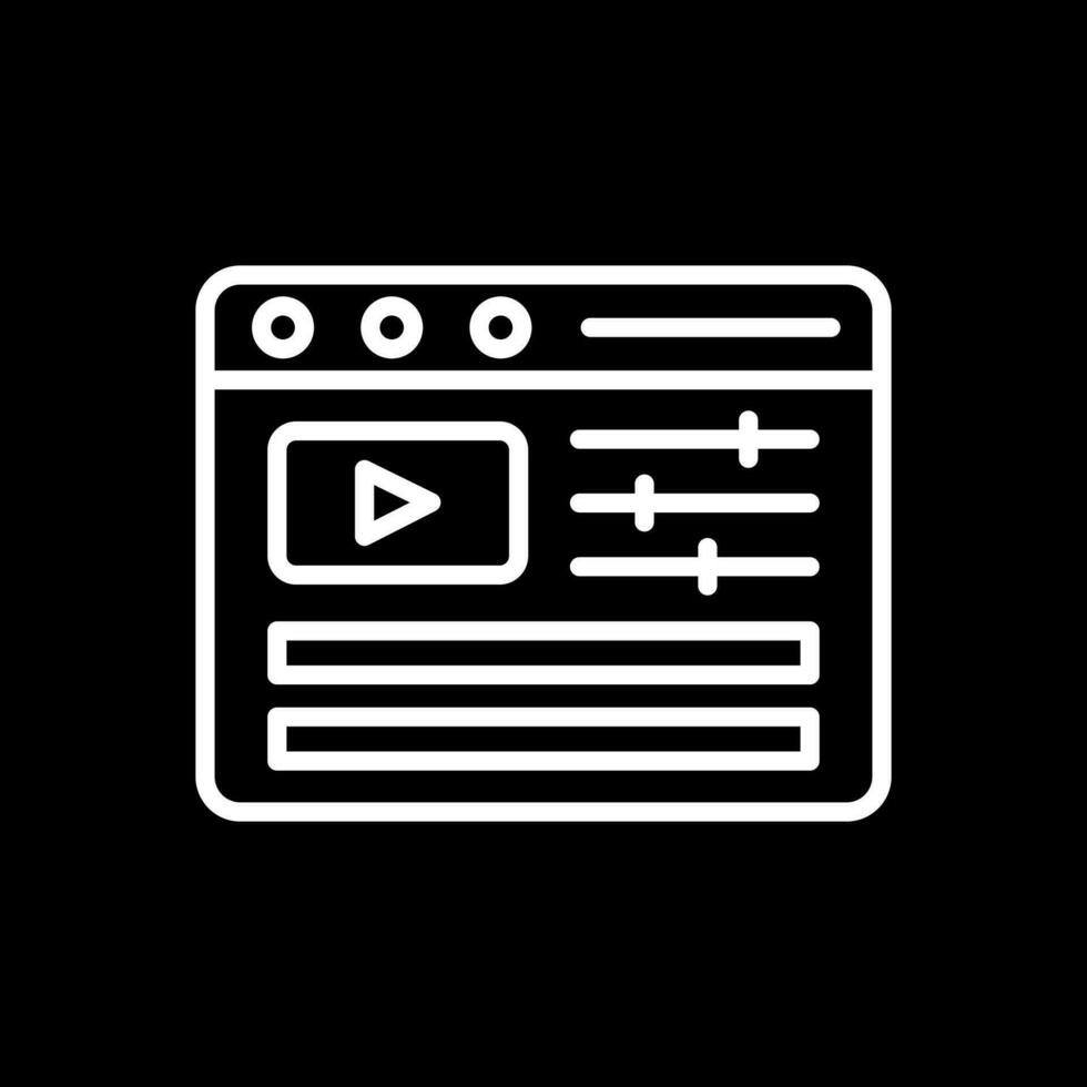 Video Editing Vector Icon Design