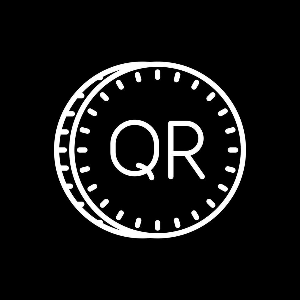 Qatari riyal Vector Icon Design