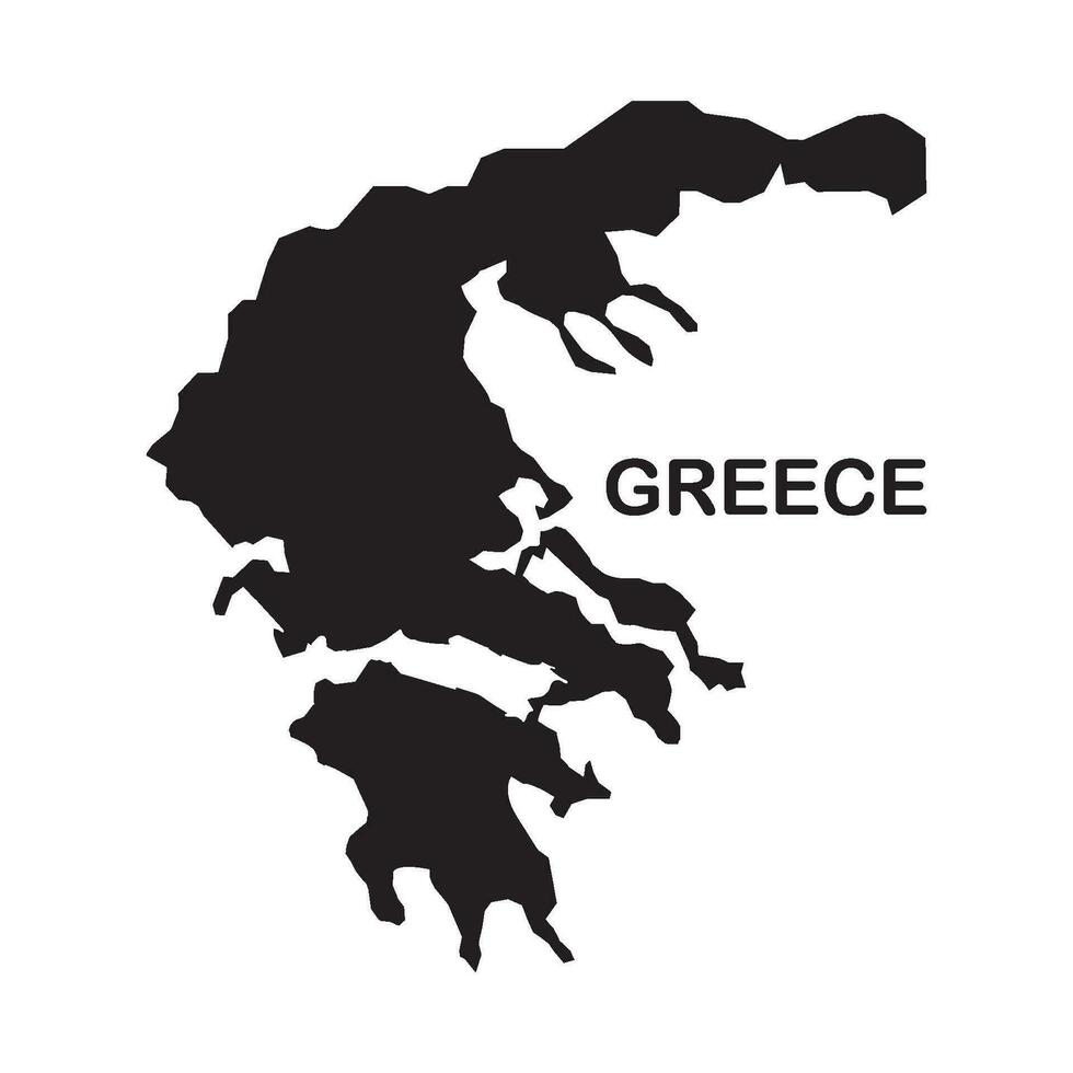 Grecia mapa icono vector