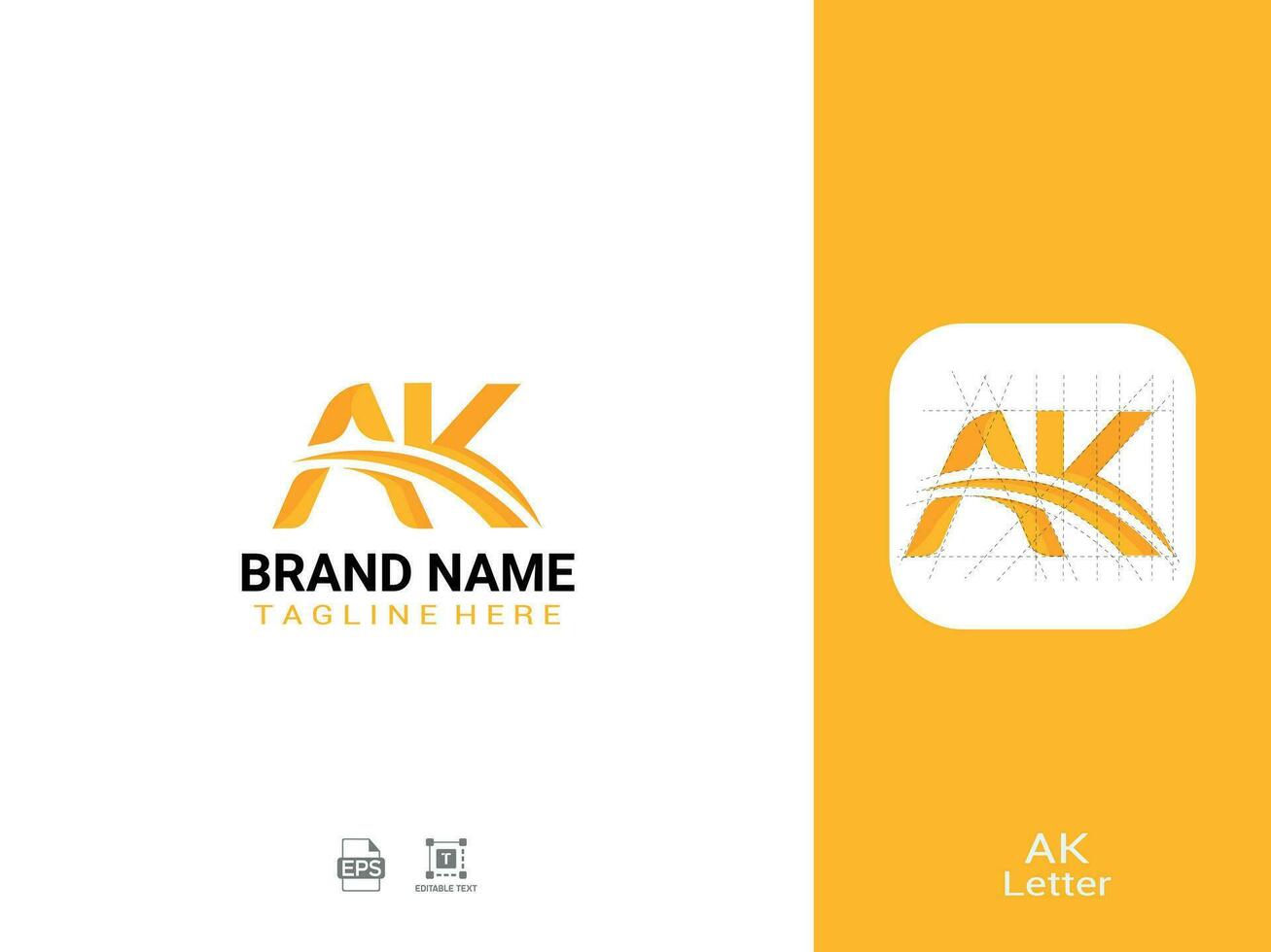 A K letter Logo vector