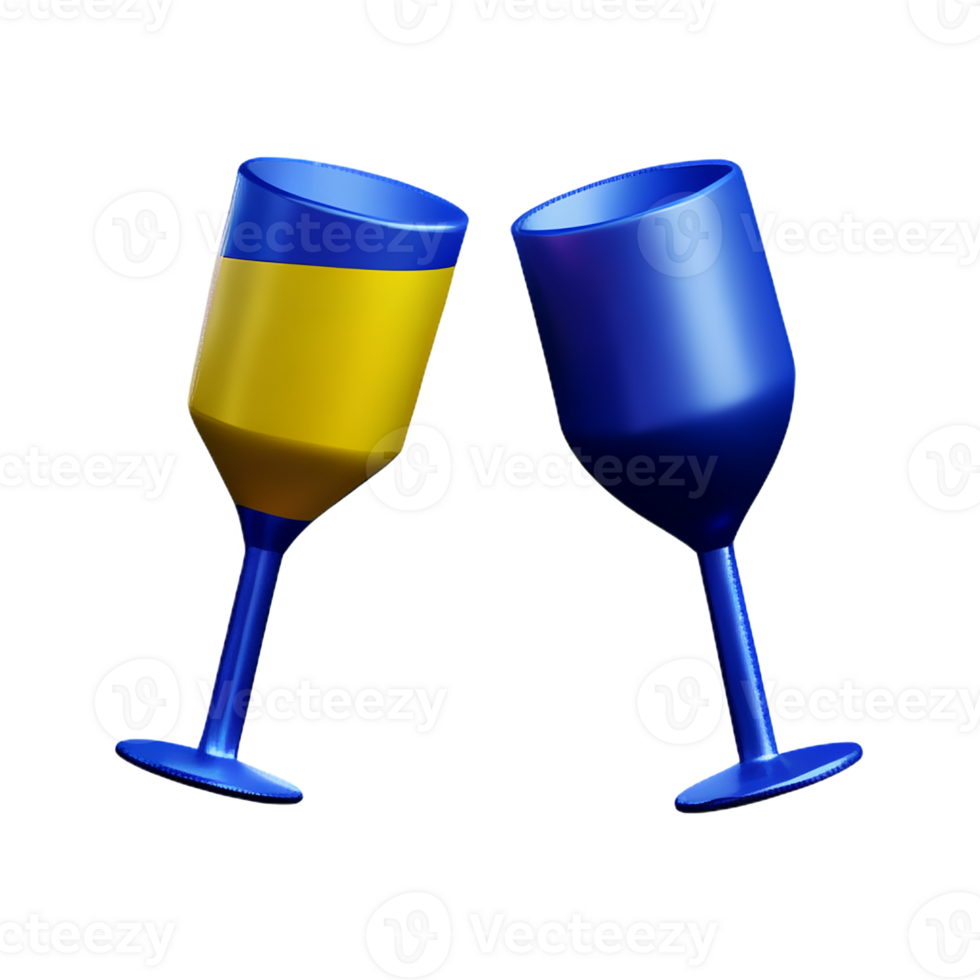 cheers 3d rendering icon illustration png