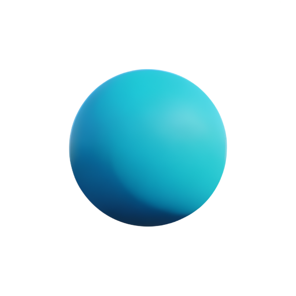 sphere 3d rendering icon illustration png