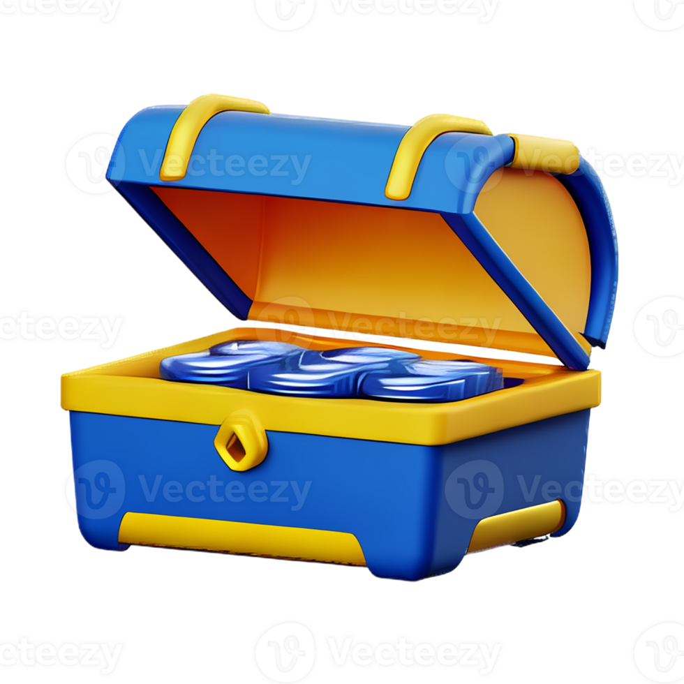 treasure 3d rendering icon illustration png