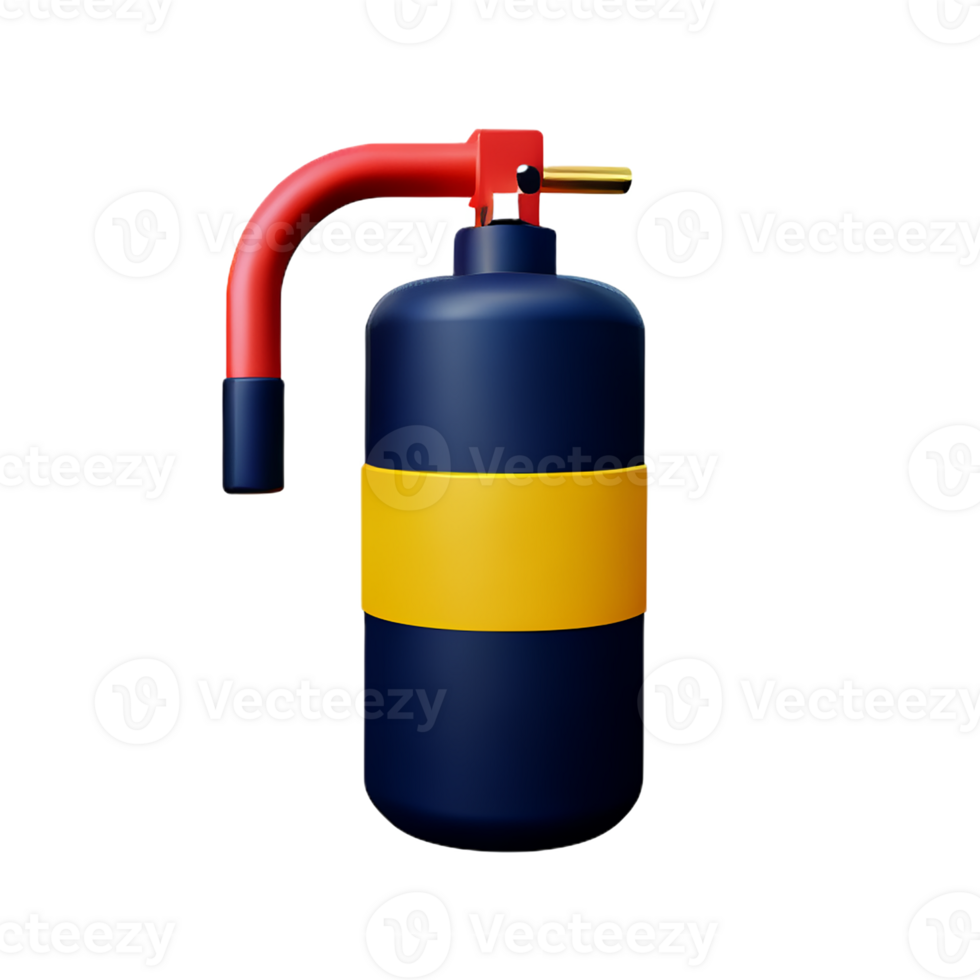 fire extinguisher 3d rendering icon illustration png
