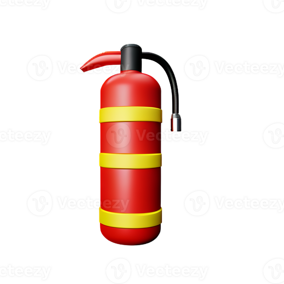 fire extinguisher 3d rendering icon illustration png