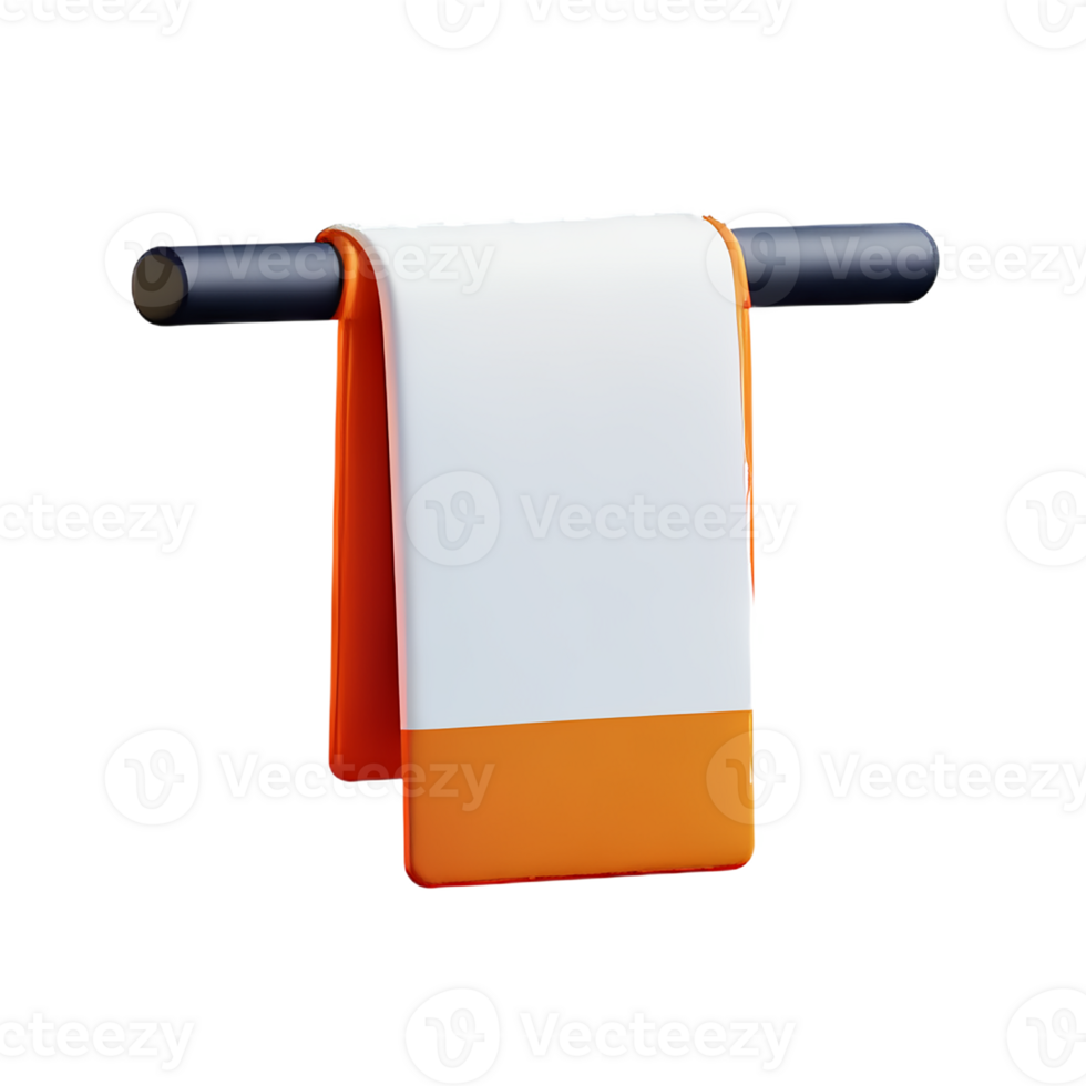 towel 3d rendering icon illustration png
