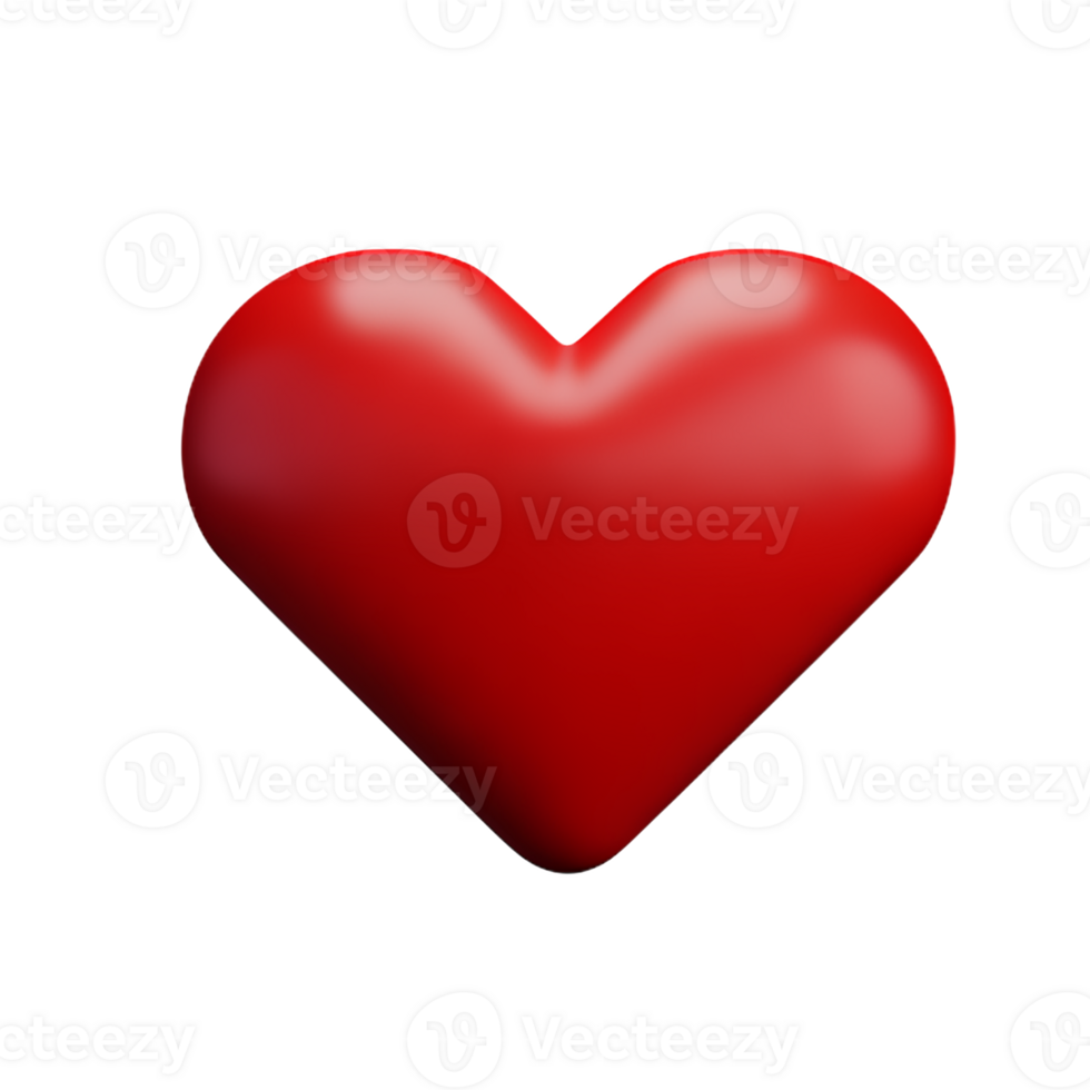 heartbeat 3d rendering icon illustration png