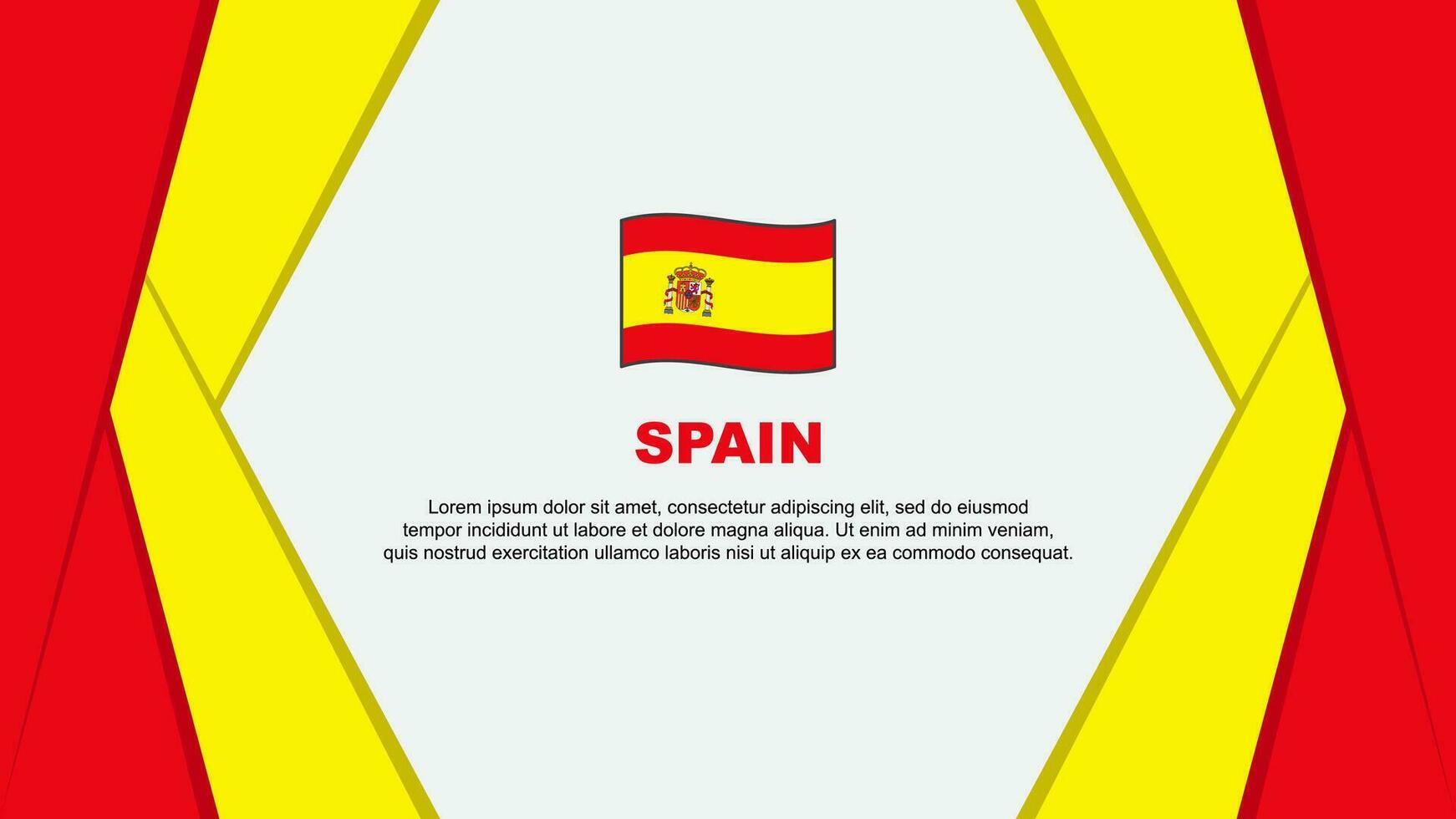 España bandera resumen antecedentes diseño modelo. España independencia día bandera dibujos animados vector ilustración. España antecedentes