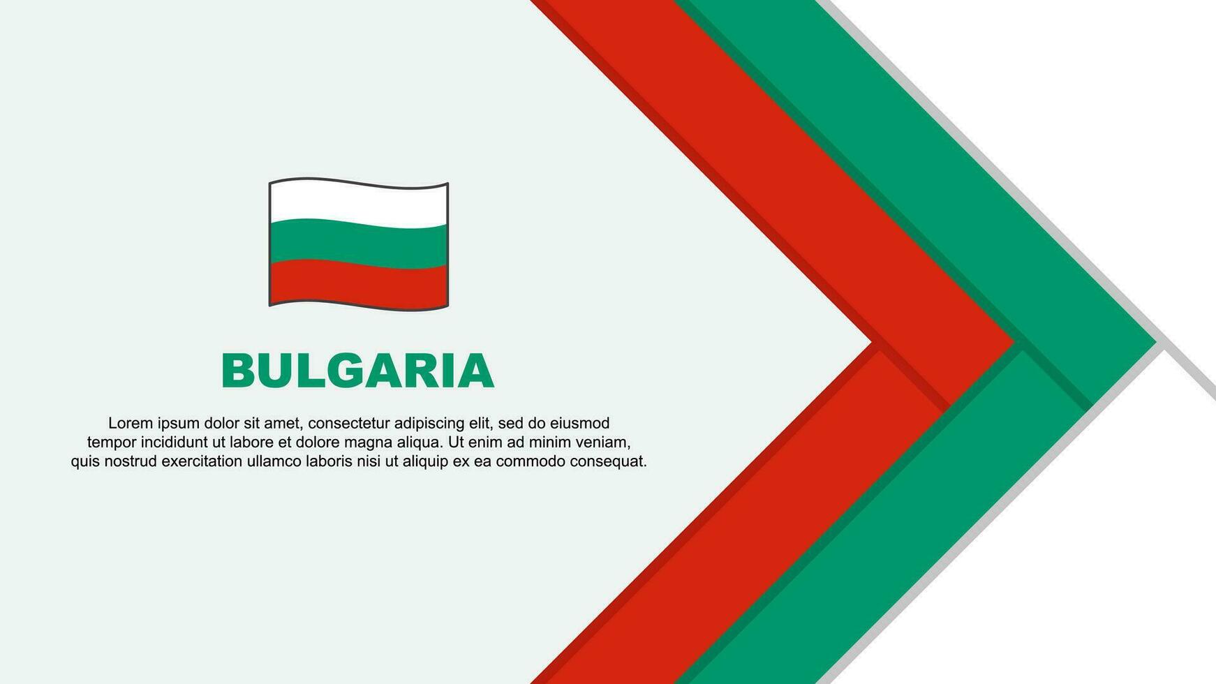 Bulgaria Flag Abstract Background Design Template. Bulgaria Independence Day Banner Cartoon Vector Illustration. Bulgaria Template