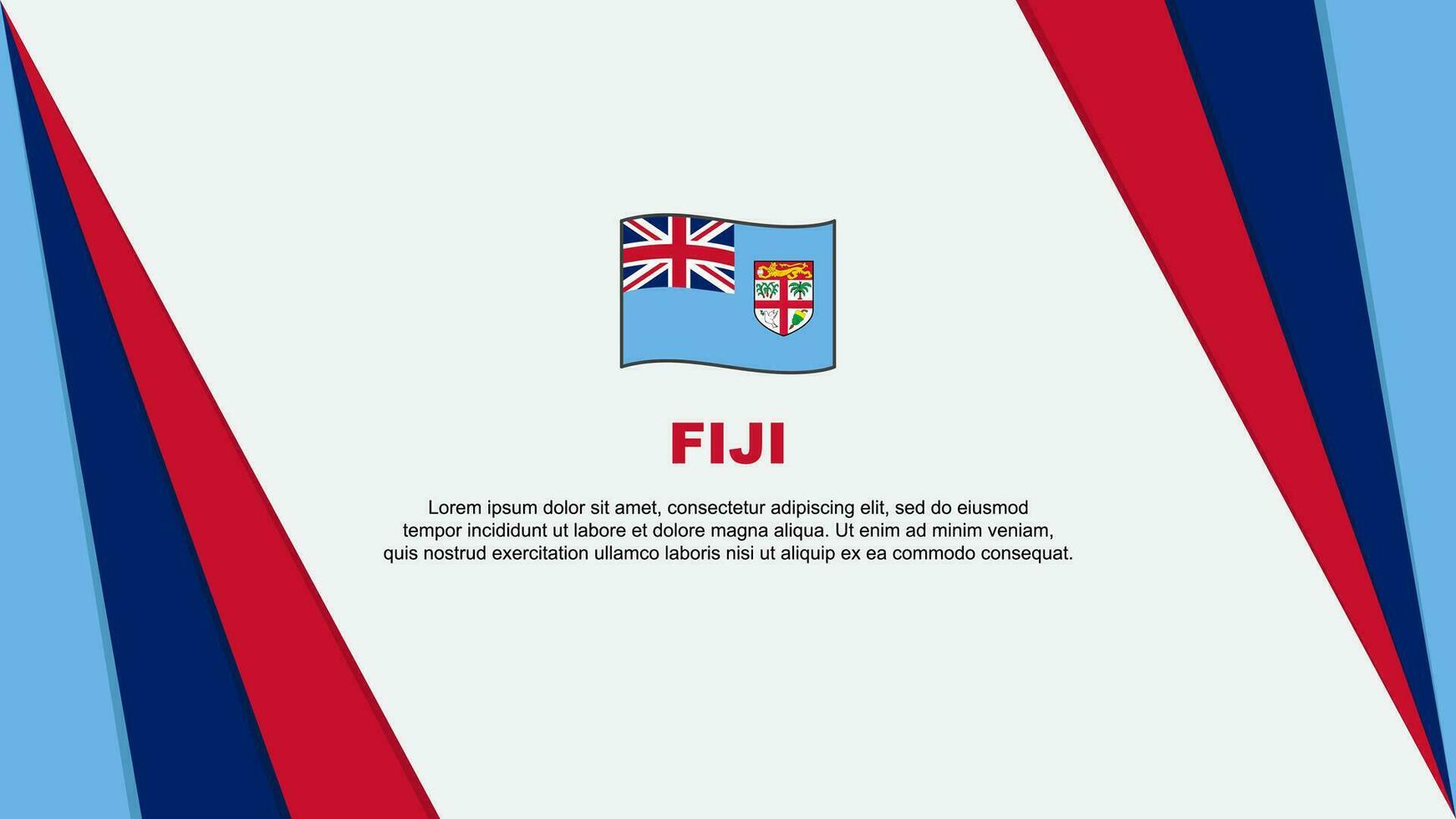 Fiji bandera resumen antecedentes diseño modelo. Fiji independencia día bandera dibujos animados vector ilustración. Fiji bandera