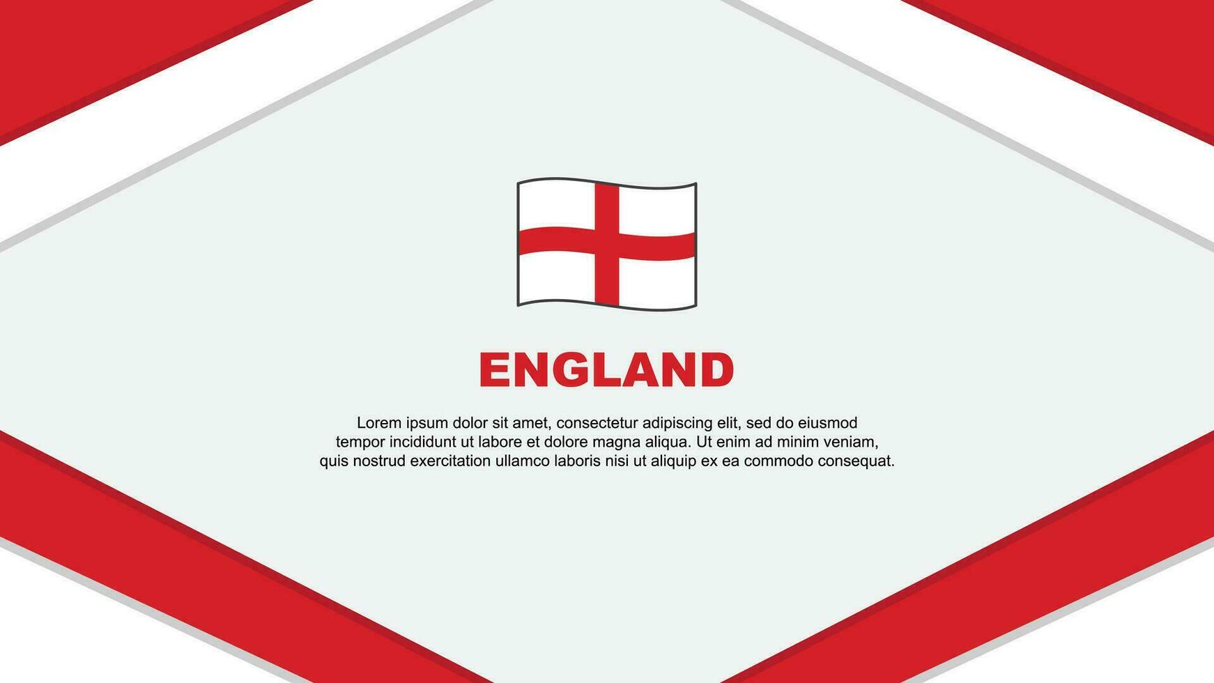 England Flag Abstract Background Design Template. England Independence Day Banner Cartoon Vector Illustration. England Illustration