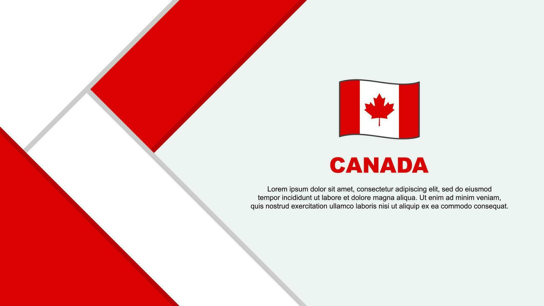 Canada Flag Abstract Background Design Template. Canada Independence Day Banner Cartoon Vector Illustration. Canada Illustration