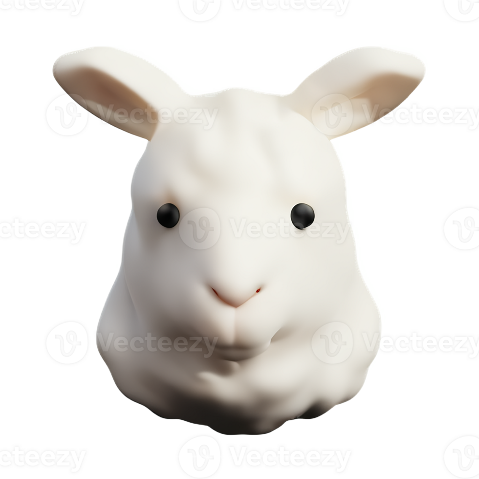 lamb 3d rendering icon illustration png