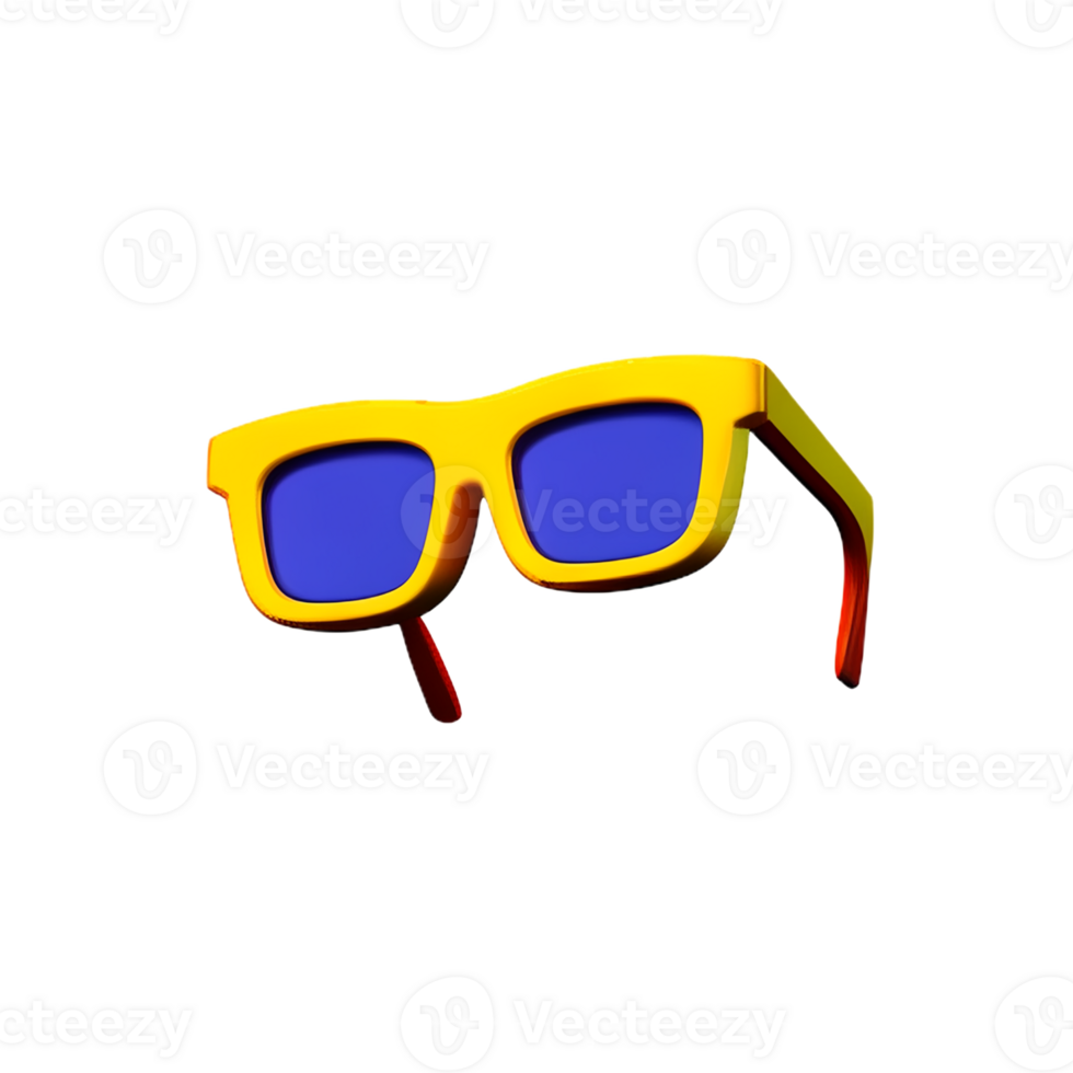 sun glasses 3d rendering icon illustration png