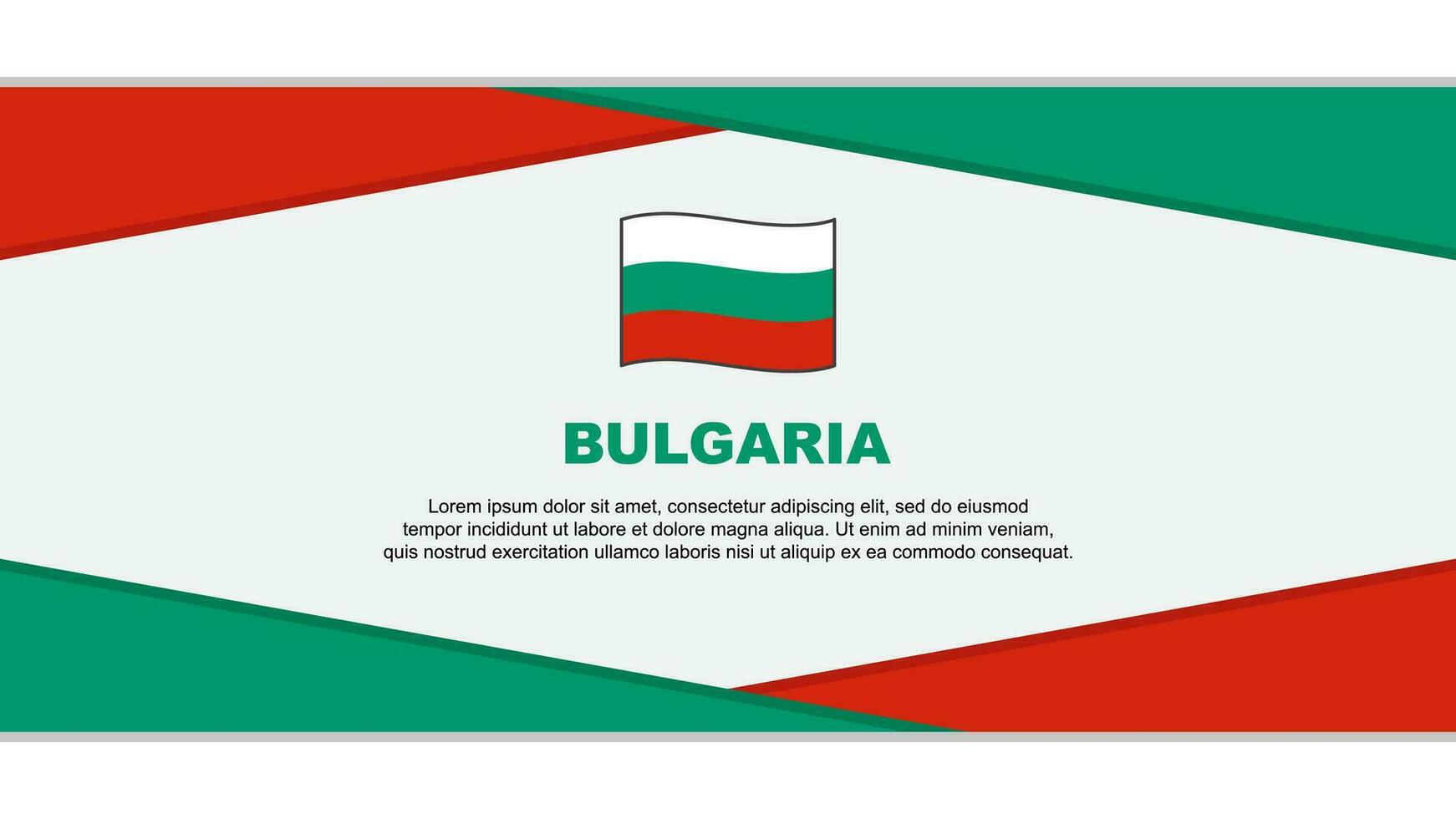 Bulgaria Flag Abstract Background Design Template. Bulgaria Independence Day Banner Cartoon Vector Illustration. Bulgaria Vector