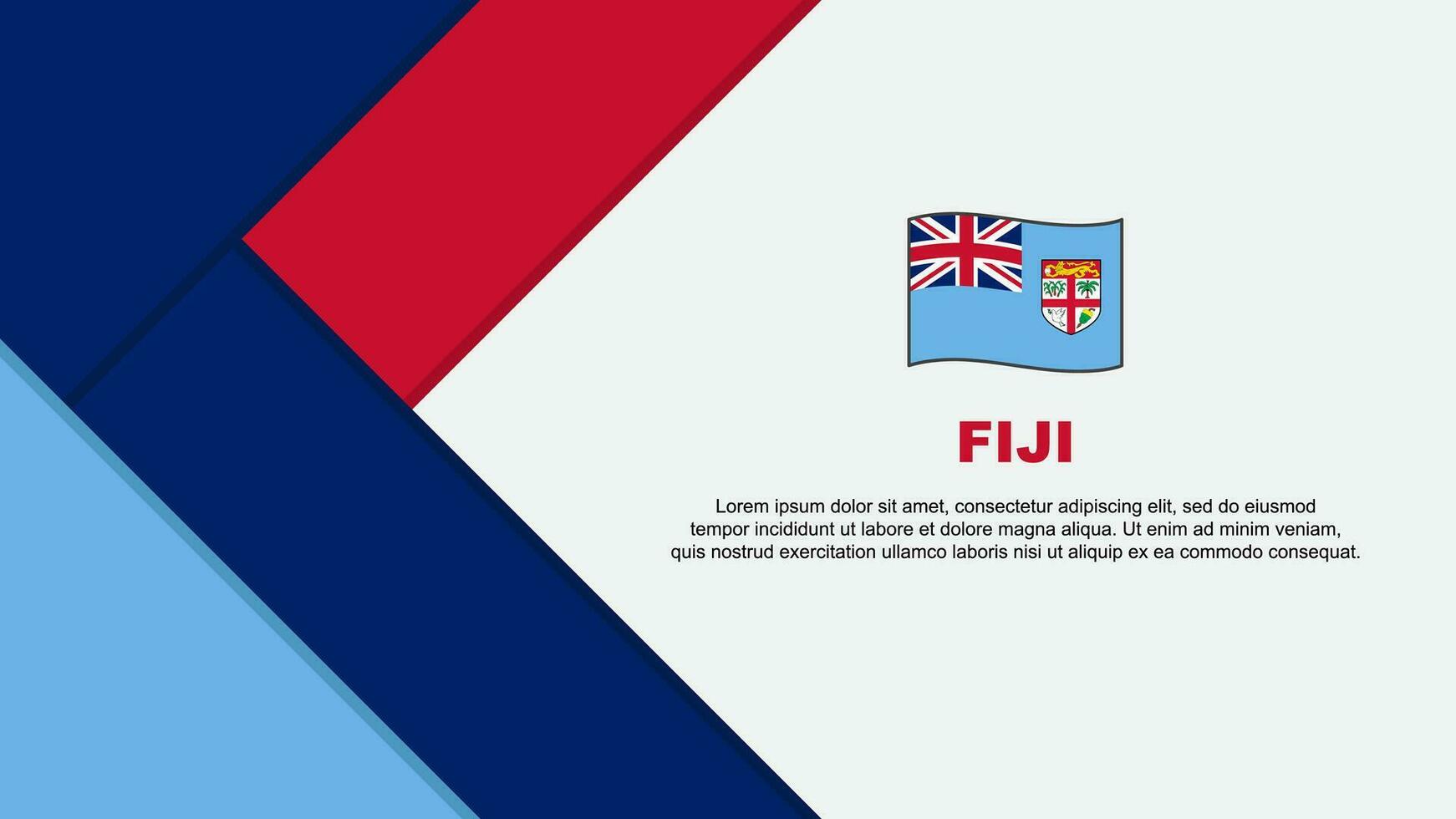 Fiji bandera resumen antecedentes diseño modelo. Fiji independencia día bandera dibujos animados vector ilustración. Fiji ilustración