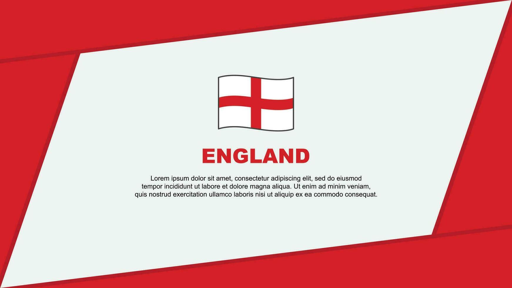 England Flag Abstract Background Design Template. England Independence Day Banner Cartoon Vector Illustration. England Independence Day