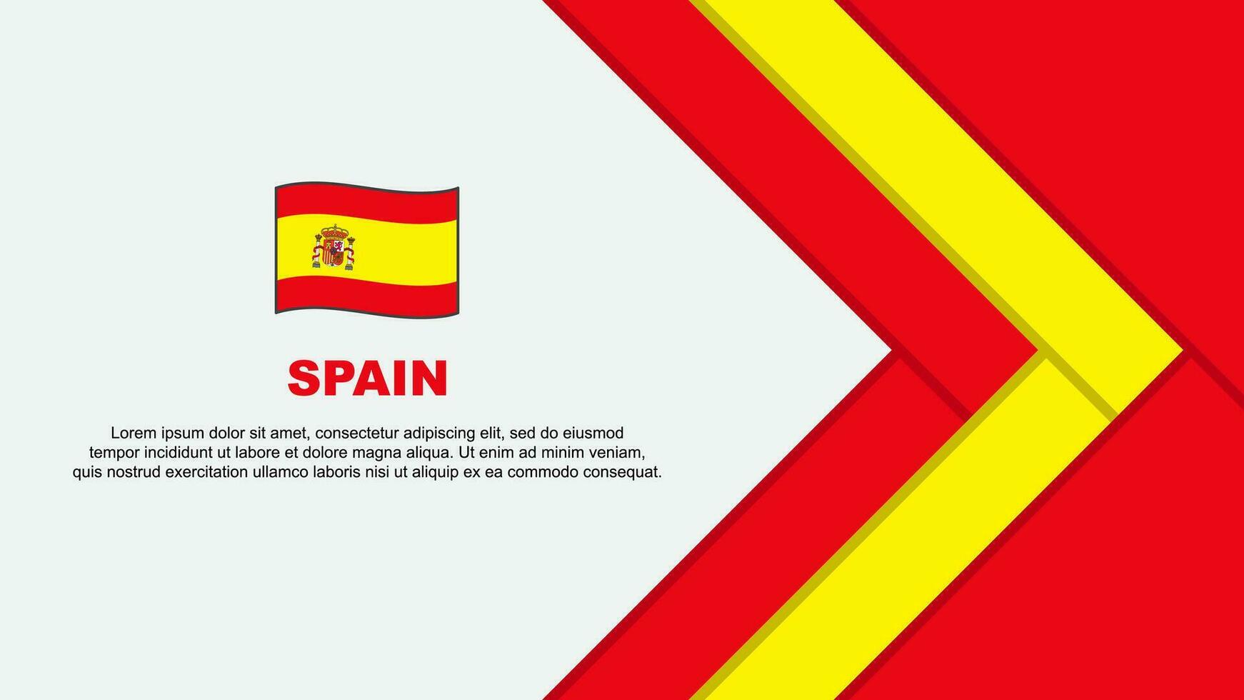 España bandera resumen antecedentes diseño modelo. España independencia día bandera dibujos animados vector ilustración. España dibujos animados