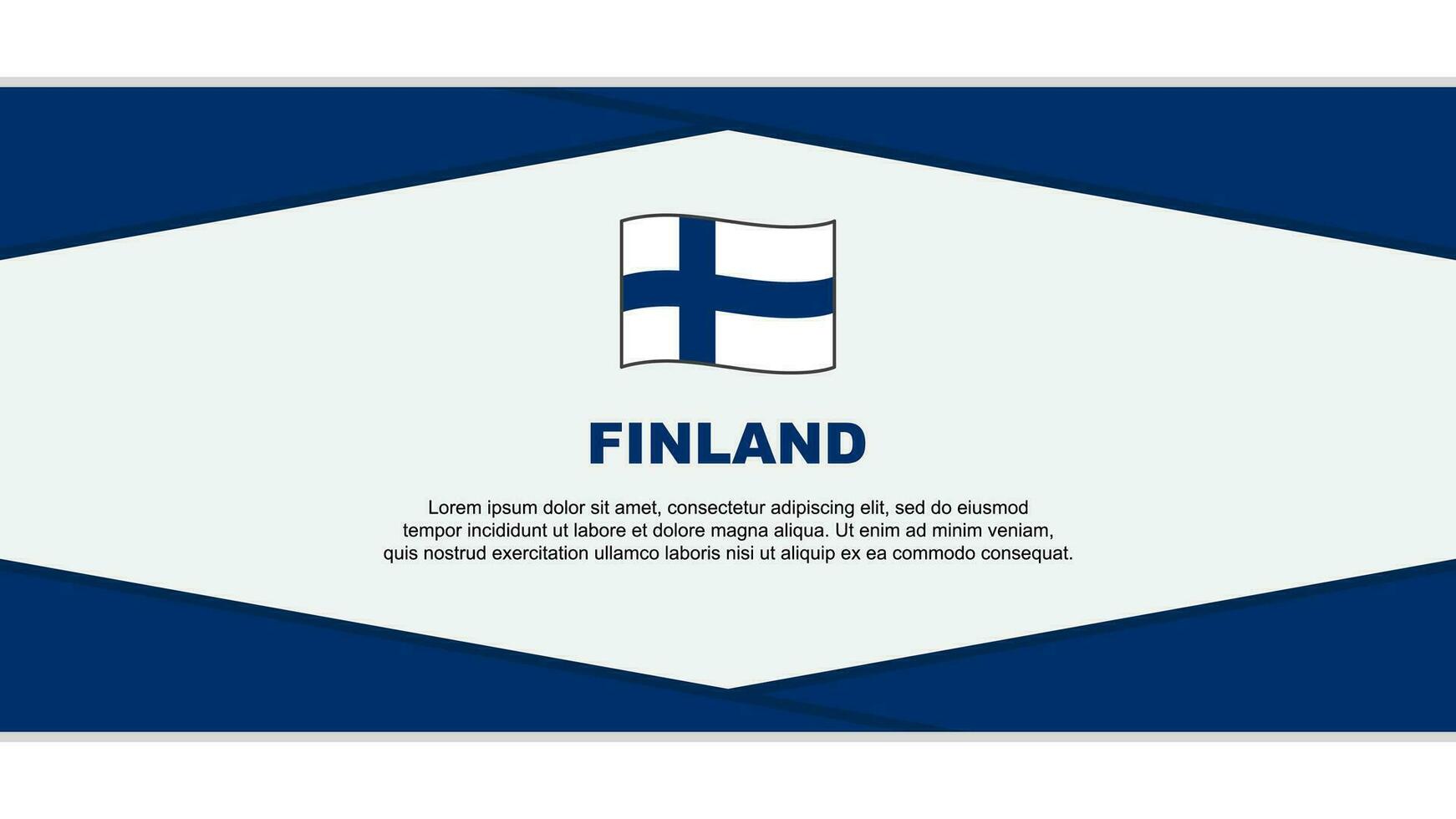 Finland Flag Abstract Background Design Template. Finland Independence Day Banner Cartoon Vector Illustration. Finland Vector