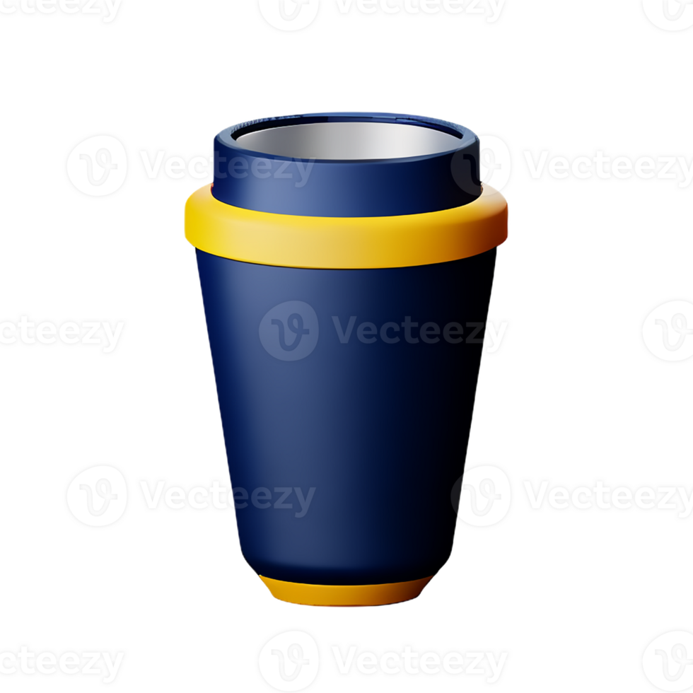 tumbler 3d rendering icon illustration png