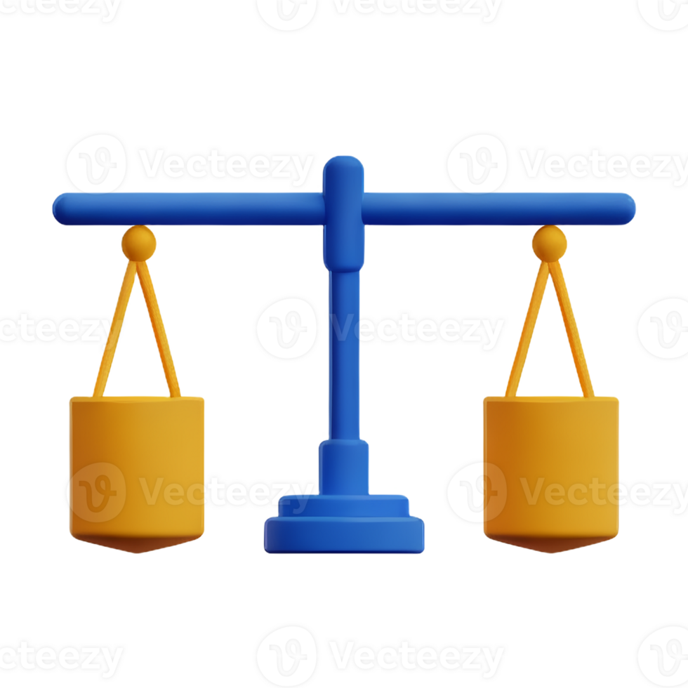 justiça 3d Renderização ícone ilustração png