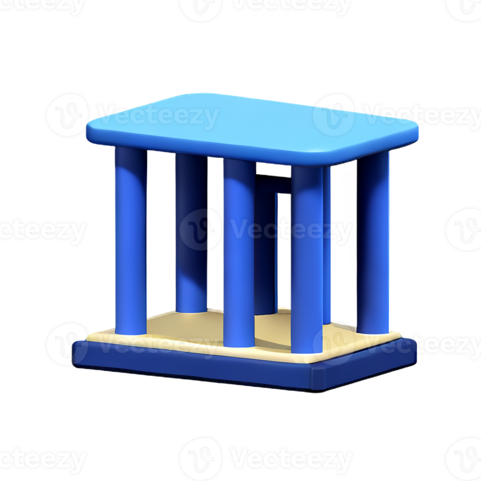 jail 3d rendering icon illustration png