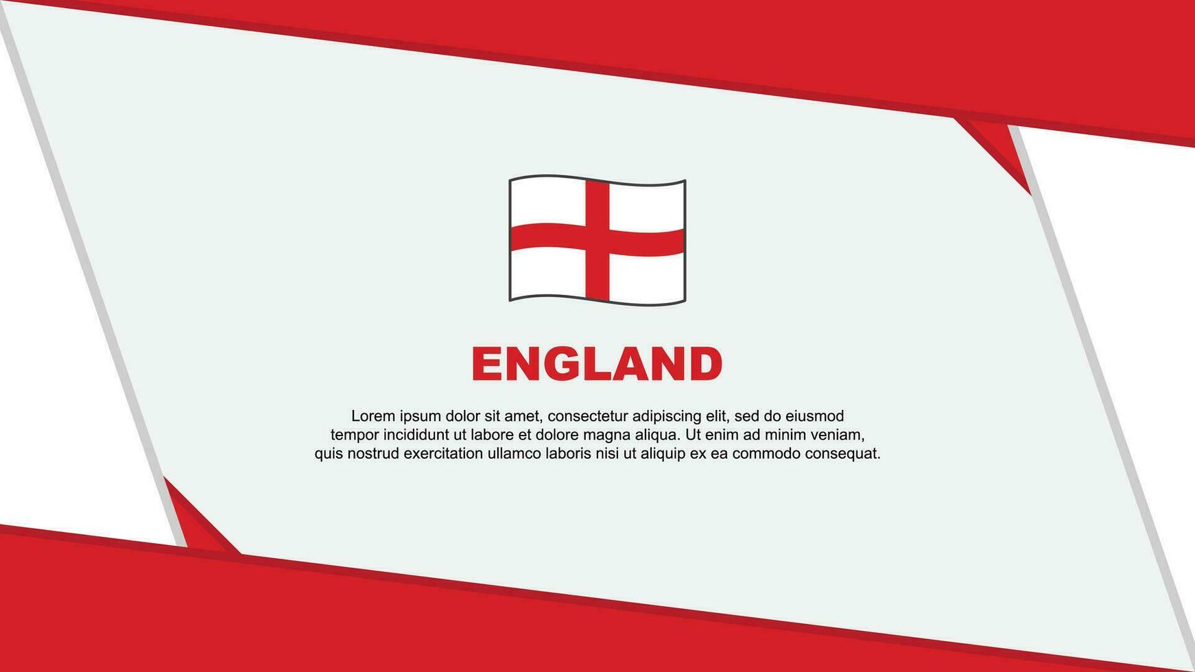 England Flag Abstract Background Design Template. England Independence Day Banner Cartoon Vector Illustration. England Cartoon
