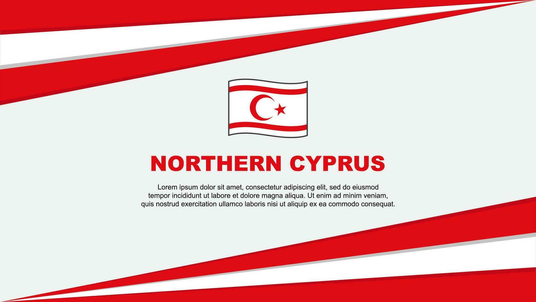del Norte Chipre bandera resumen antecedentes diseño modelo. del Norte Chipre independencia día bandera dibujos animados vector ilustración. del Norte Chipre diseño