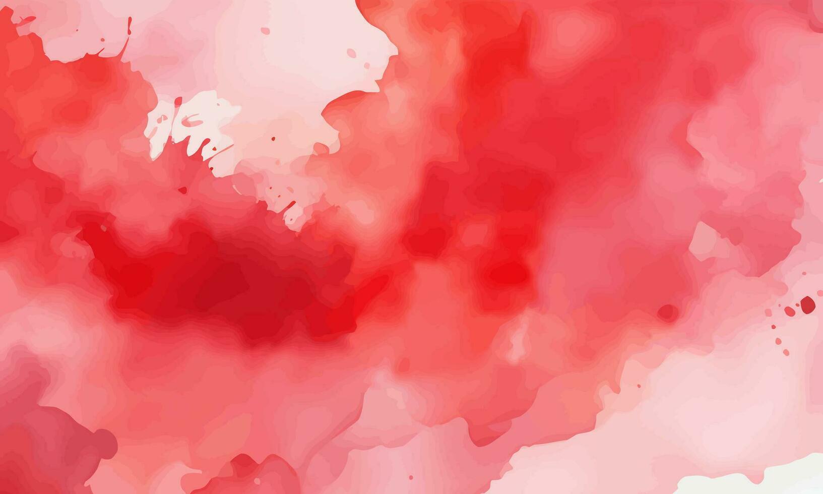 Watercolor vector abstract red background