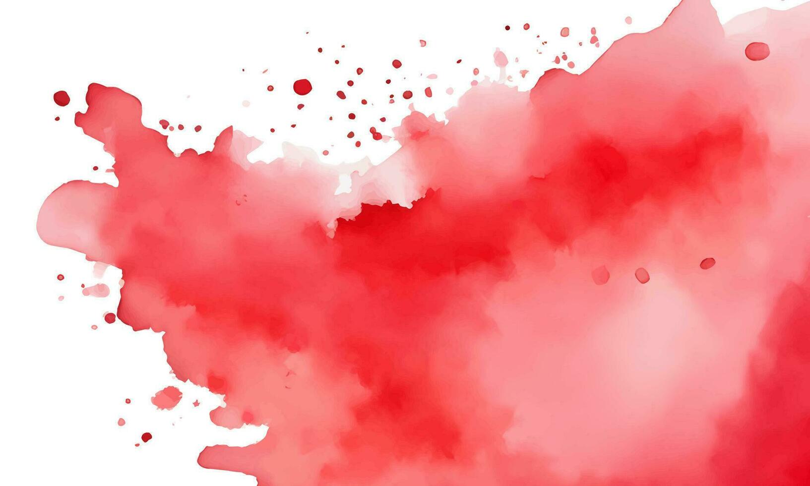 Watercolor vector red abstract background