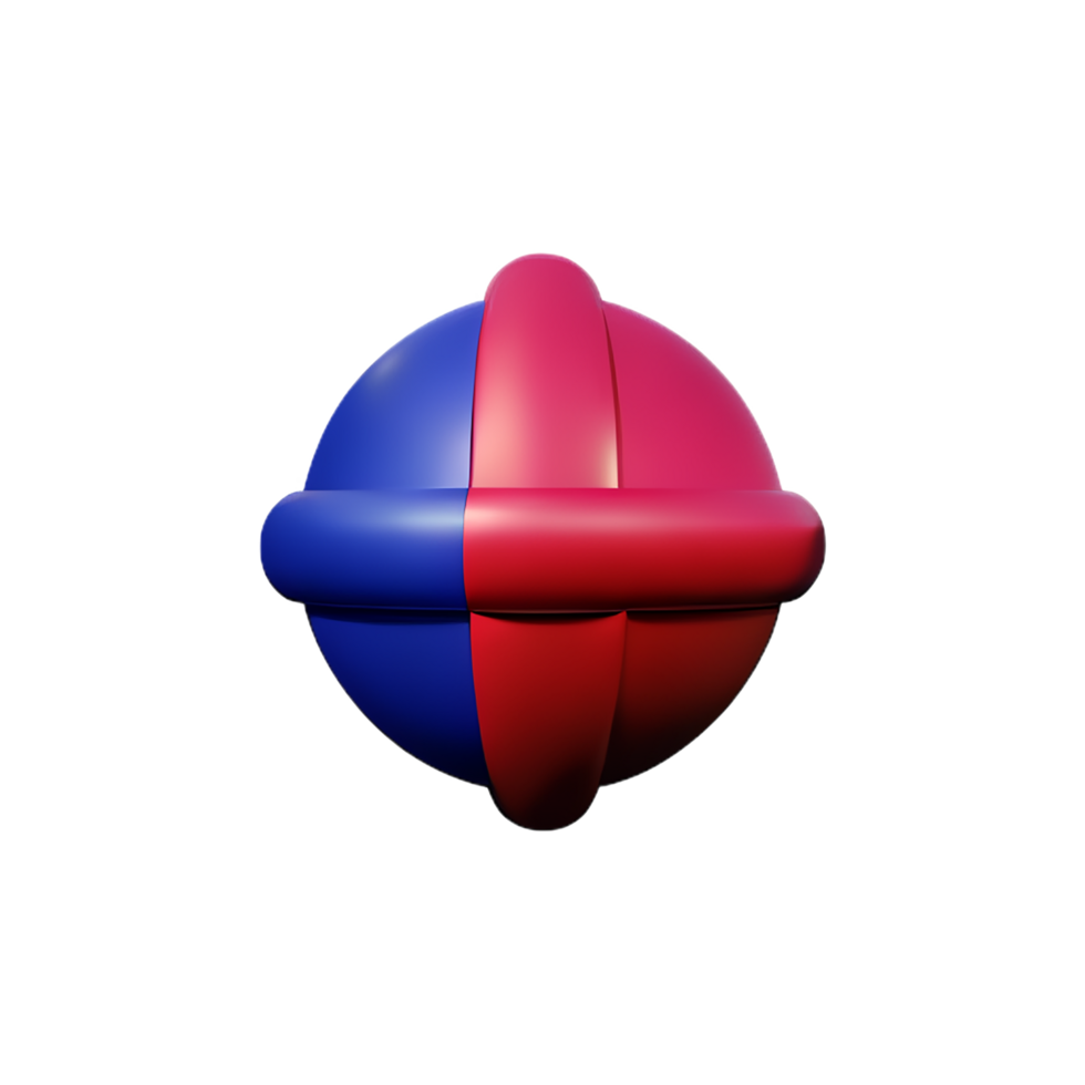 sphere 3d rendering icon illustration png