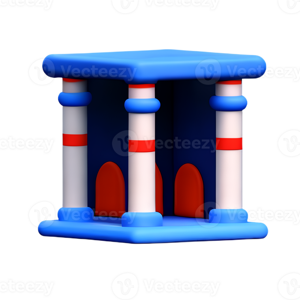 jail 3d rendering icon illustration png