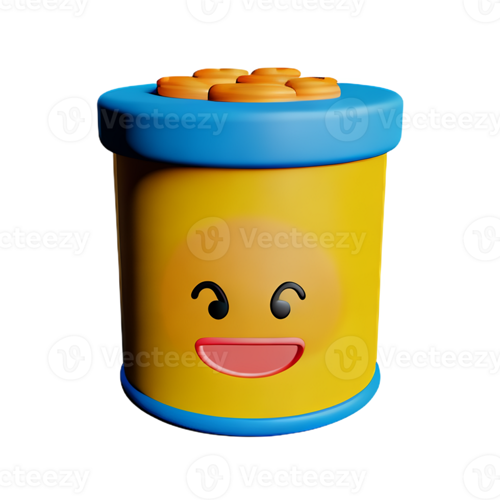 snacks 3d rendering icon illustration png