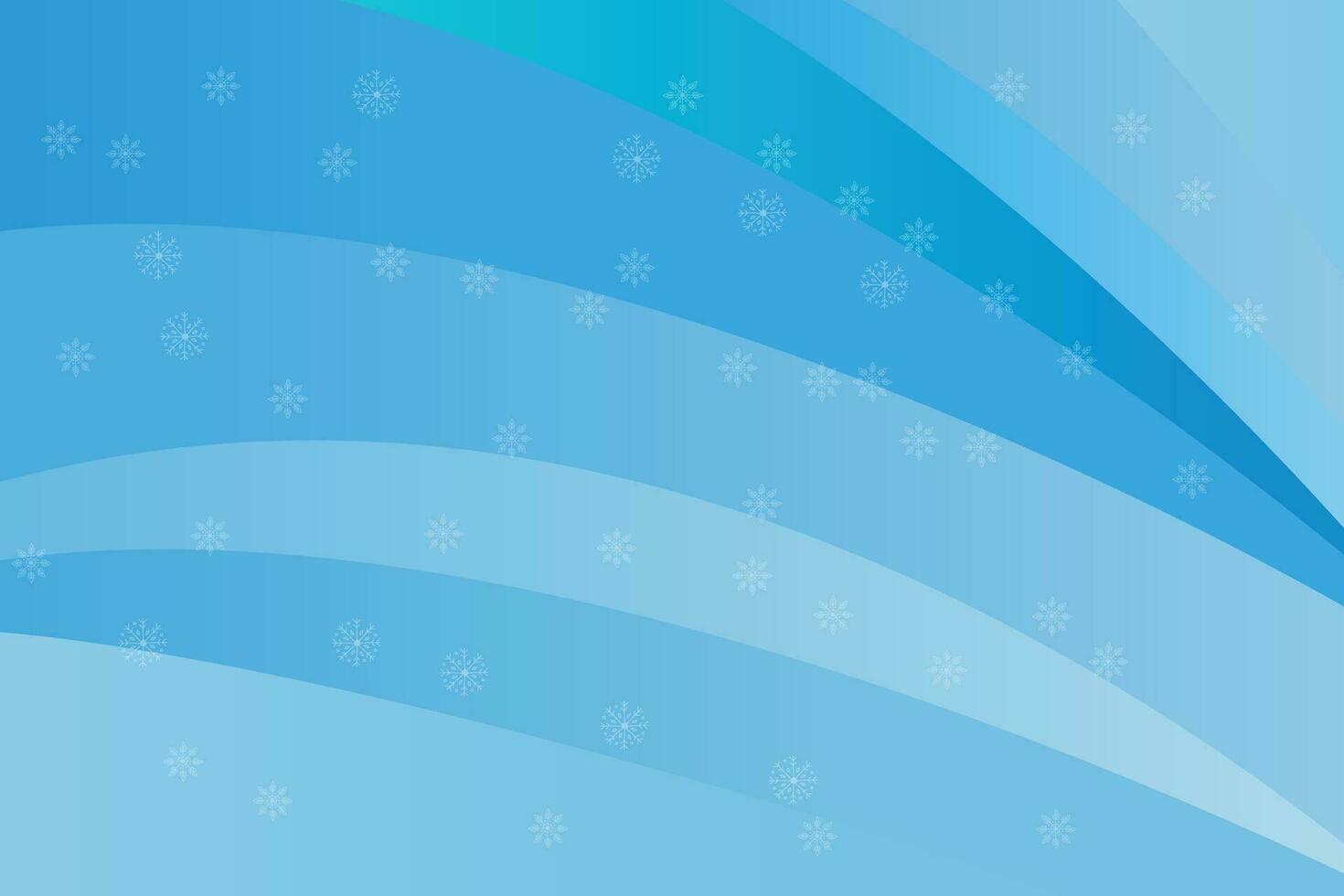 Winter blue background with snowflakes. vector