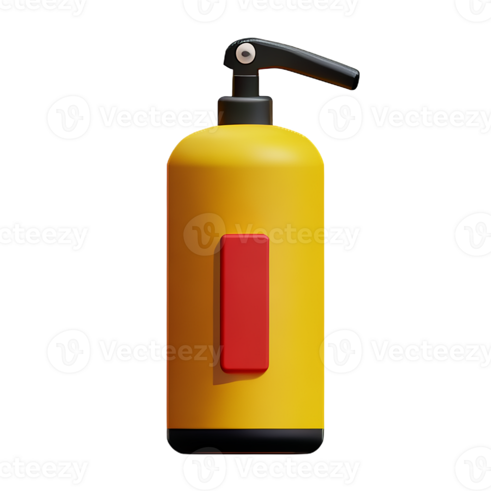 fire extinguisher 3d rendering icon illustration png