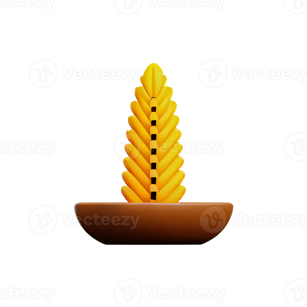 grain 3d rendering icon illustration png