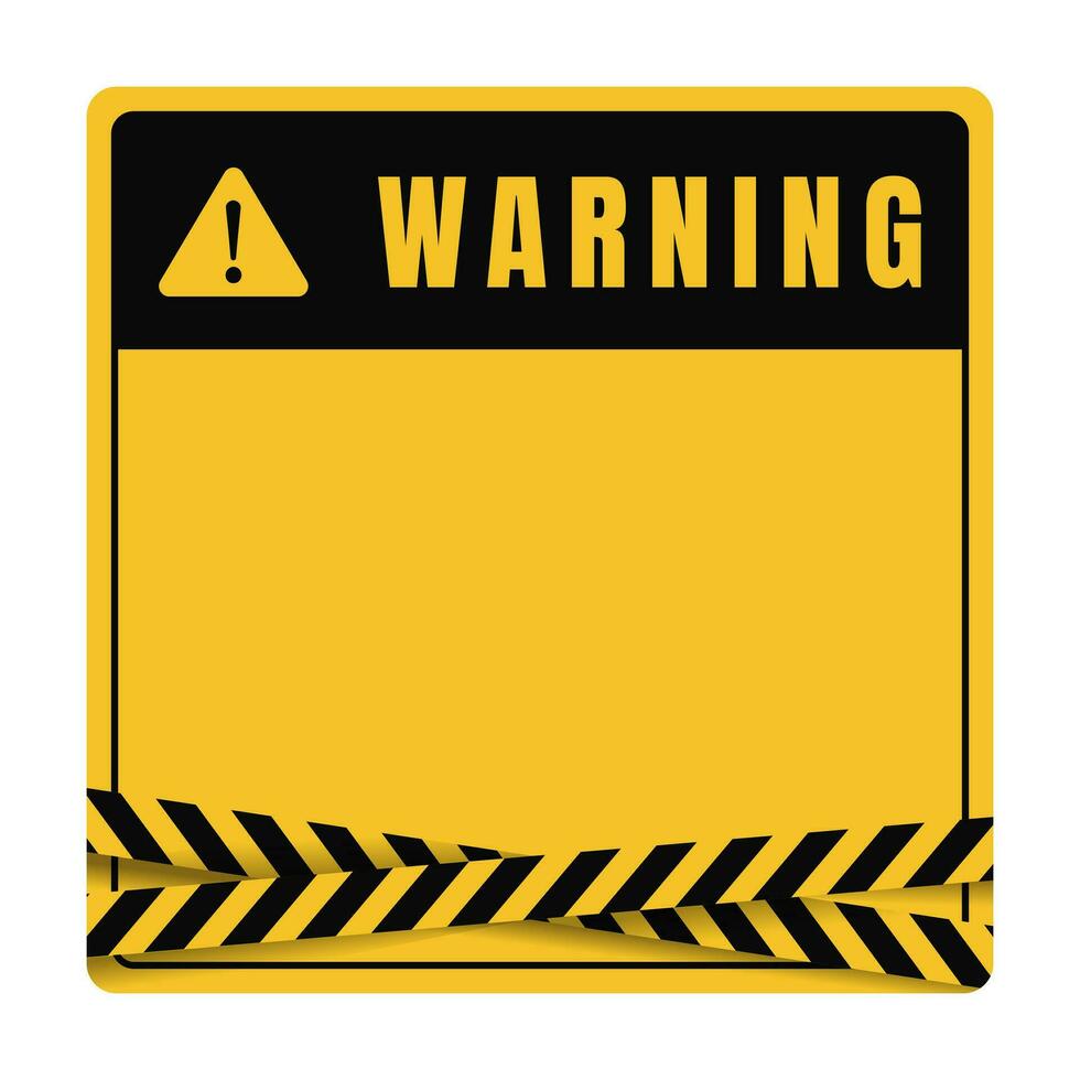 Warning sign. Blank warning sign. - Vector. vector