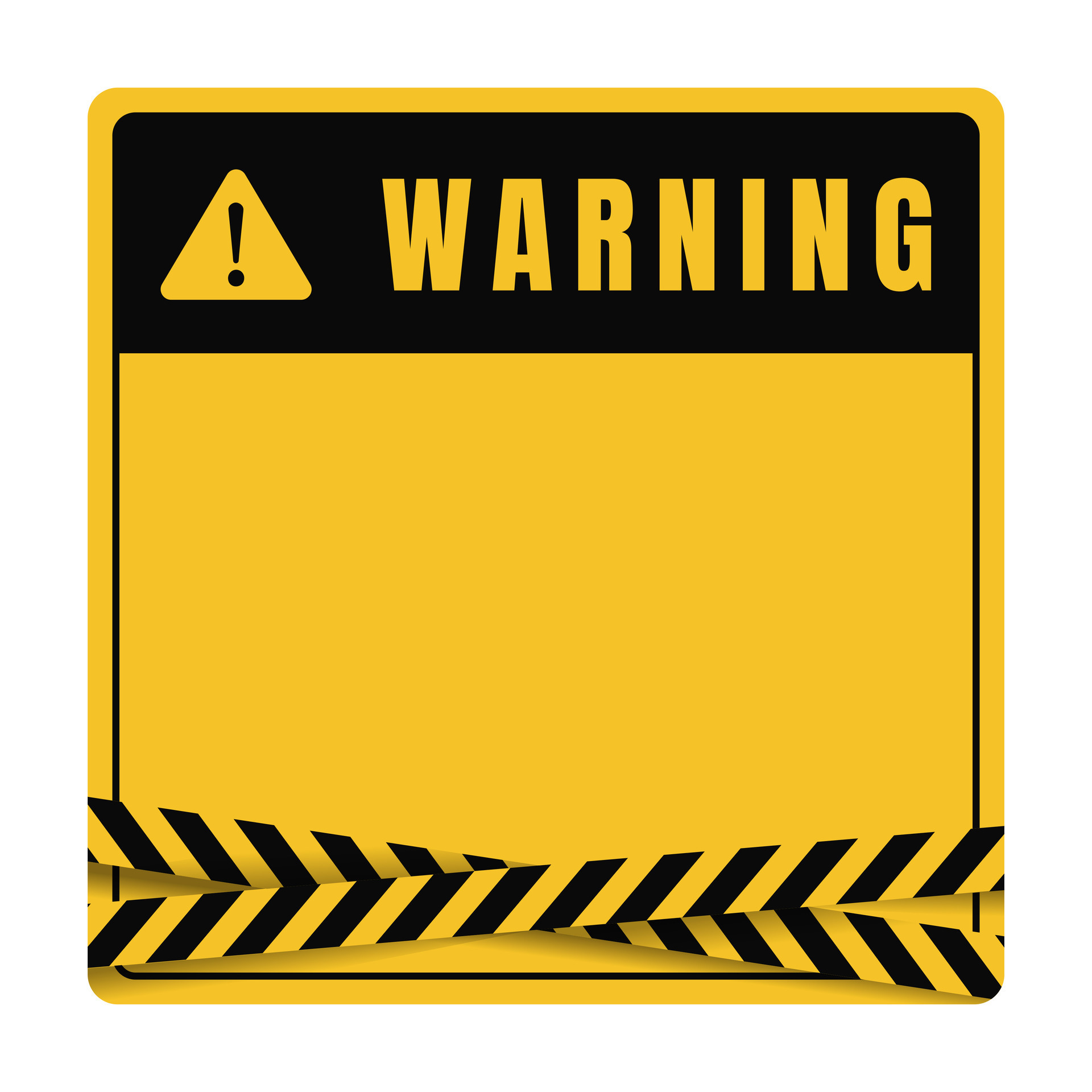 Warning sign. Blank warning sign. Vector. 29435289 Vector Art at Vecteezy